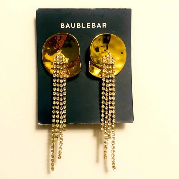 ✨ Gold BaubleBar Drop Earrings - Picture 1 of 3